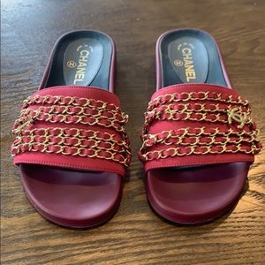Authentic Chanel slides